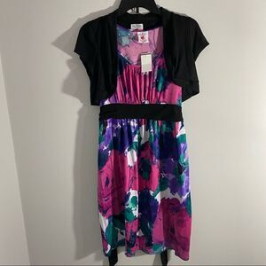 Two Hearts Maternity Women’s Floral 2 Piece Dress